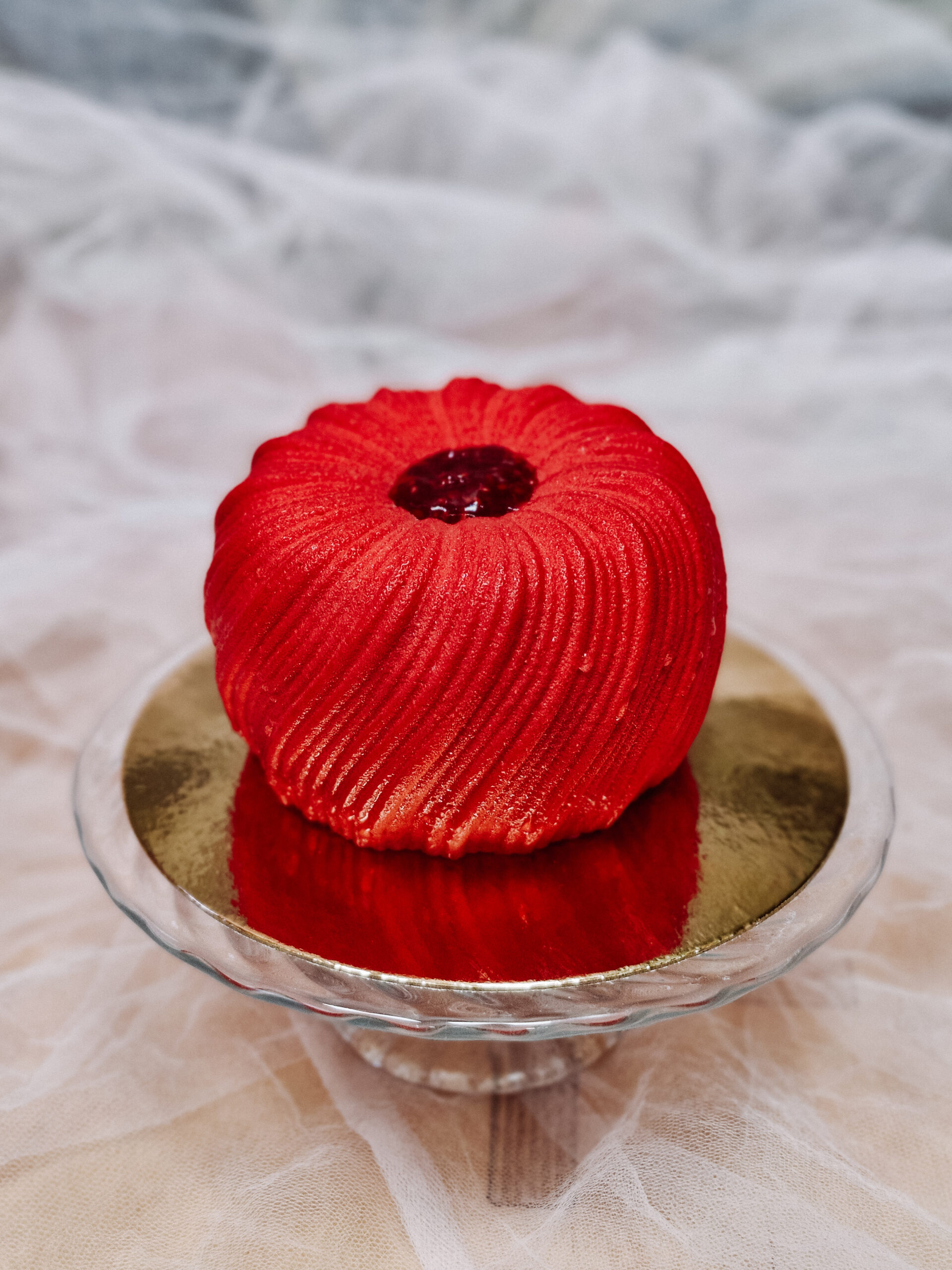 Bento Cake Malina & Wanilia – mini torcik na 4 osoby - obrazek 2