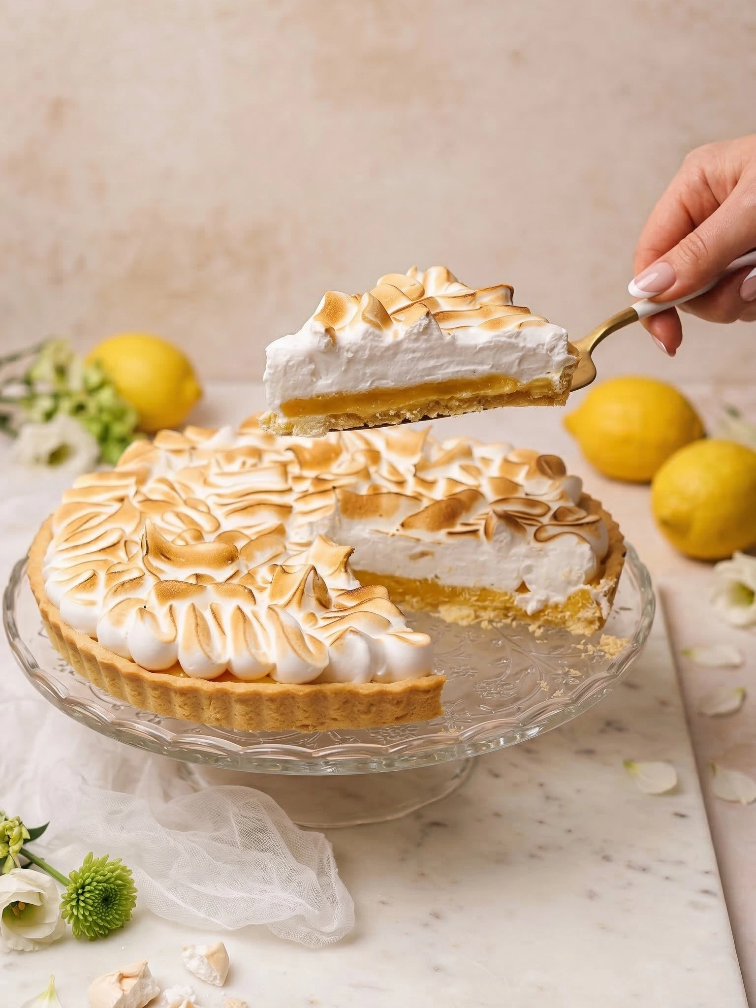 Tarta cytrynowa z opalaną bezą